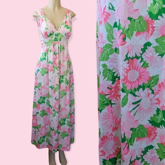 Vintage Other - Vintage 70s Daisy Empire Waist Long Nightgown